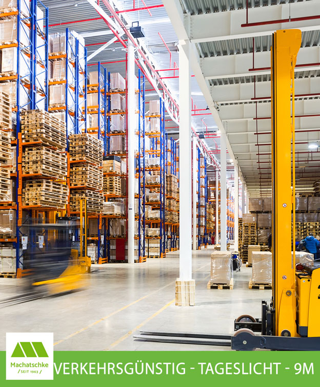 Vielseitige Nutzungsmöglichkeiten - Tageslicht - Ebenerdig - Beheizbar - Halle und Büro