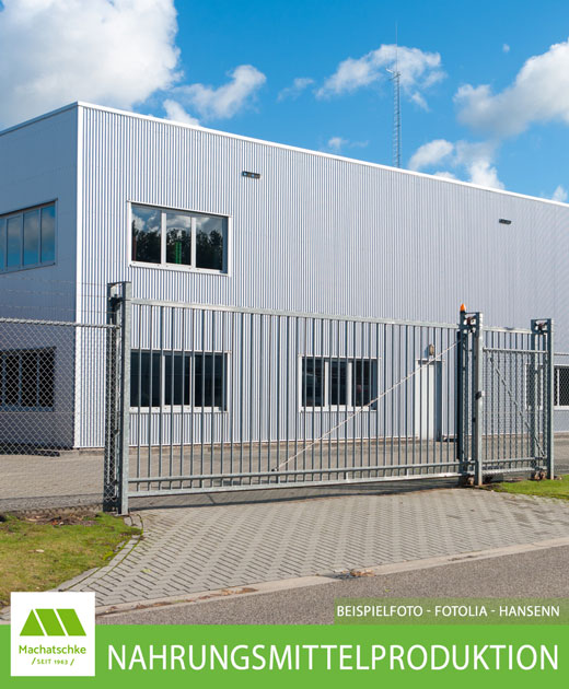 Betriebsgelände für die Herstellung u. Verarbeitung von Nahrungsmittel aller Art 
